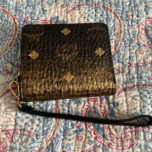 MCM zip around wallet